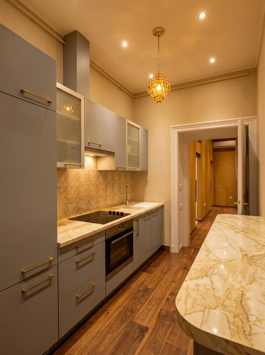 Detalle de un acabado destacado de la remodelación completada